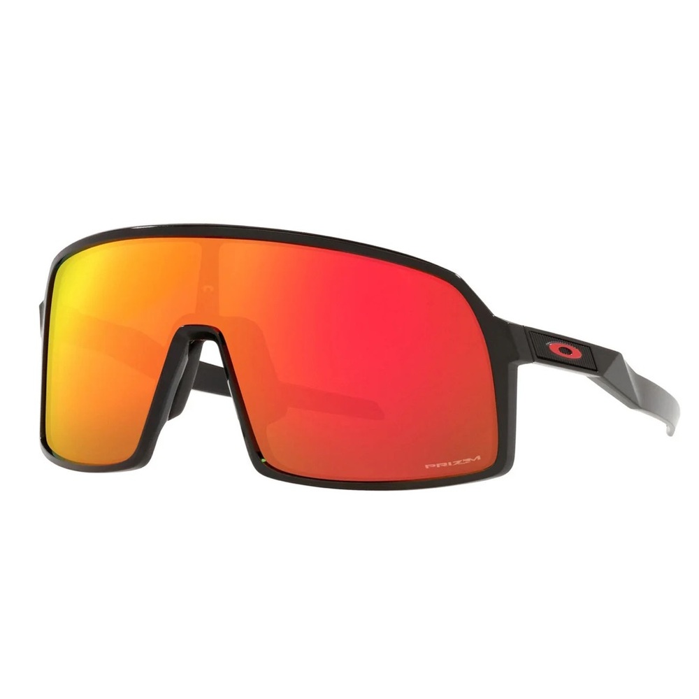 Oakley Sutro Prizm Sunglasses - Matte Black Frame - Orange Mirror Lens - NEW